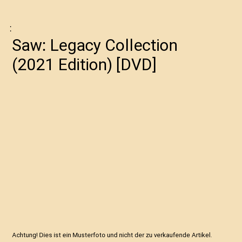 Saw: Legacy Collection (2021 Edition) [DVD]