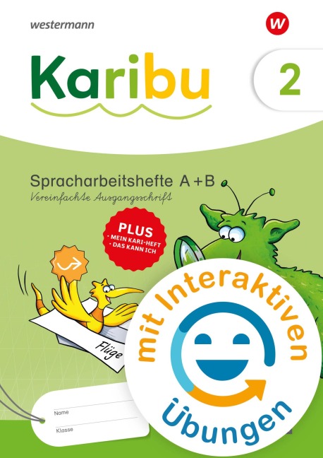 Karibu Spracharbeitshefte 2 Vereinfachte Ausgangsschrift mit interaktiven Übungen