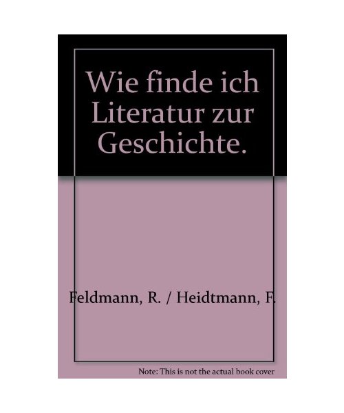 Wie finde ich Literatur zur Geschichte