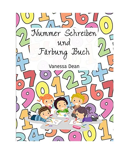 Nummer Schreiben und Färbung Buch für Vorschule-Kindergarten