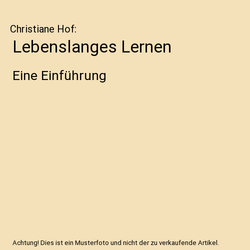 Lebenslanges Lernen