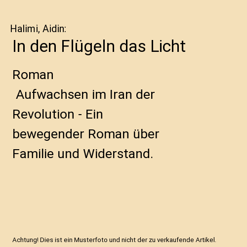 In den Flügeln das Licht