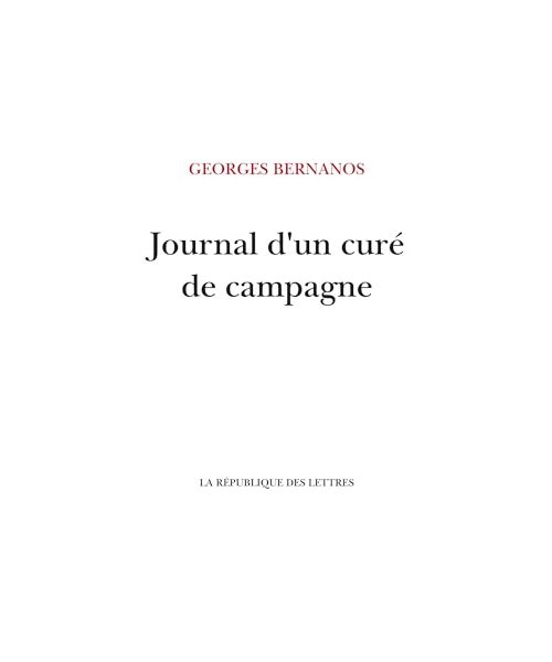 Journal d'un curé de campagne