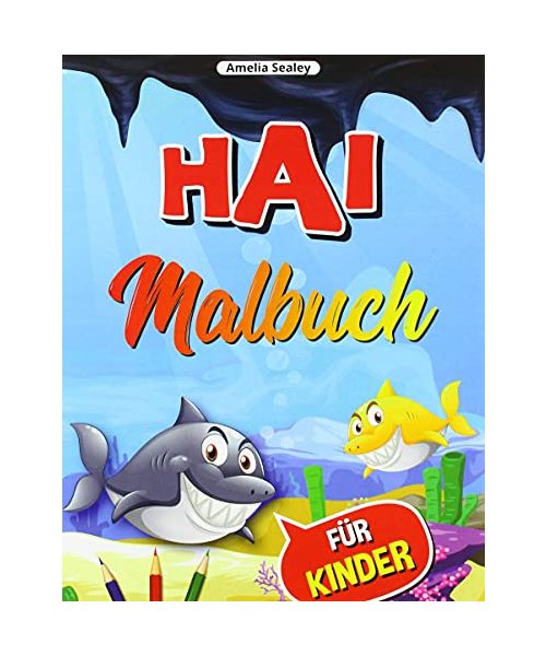 Hai-Malbuch  für Kinder