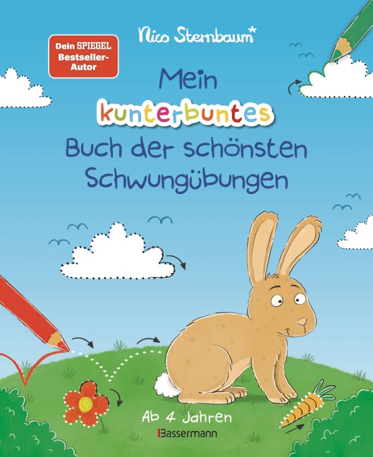 Mein kunterbuntes Buch der schönsten Schwungübungen. Schreibvorbereitung für Kindergarten, Vorschule und Grundschule. Ab 4 Jahre