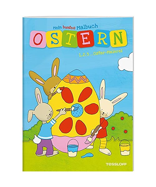 Mein buntes Malbuch Ostern. 1, 2, 3 - Oster-Malerei