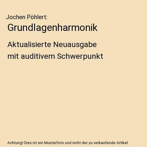 Grundlagenharmonik