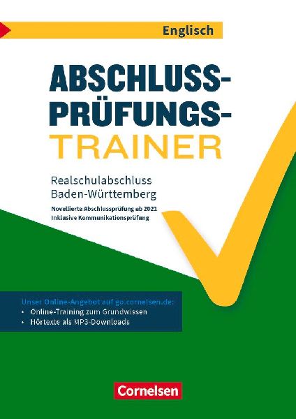 Abschlussprüfungstrainer Englisch 10. Schuljahr - Baden-Württemberg - Realschulabschluss (WET)