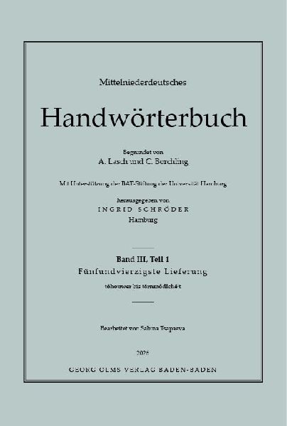 Mittelniederdeutsches Handwörterbuch