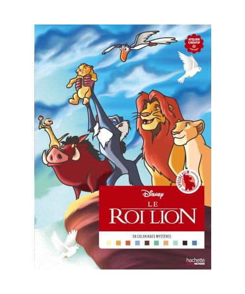Coloriages Mystères Disney - Spécial film : Le Roi Lion: 50 coloriages mystères
