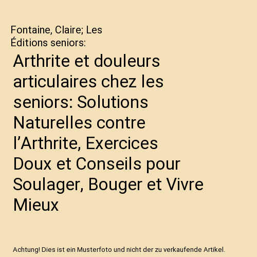 Arthrite et douleurs articulaires chez les seniors