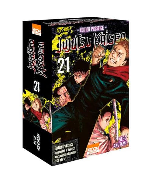Jujutsu Kaisen T21 - Édition prestige: Coffret avec une jaquette alternative reversible et 20 pin's