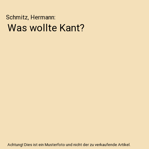 Was wollte Kant?