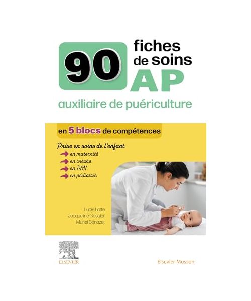 90 fiches de soins AP auxiliaire de puériculture: Prise en charge de l'enfant en maternité, crèche et PMI