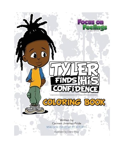 Tyler Finds His Confidence Affirmation Coloring Book