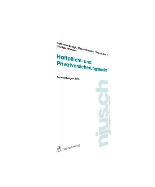 Haftpflicht- und Privatversicherungsrecht