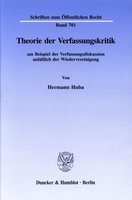 Theorie der Verfassungskritik