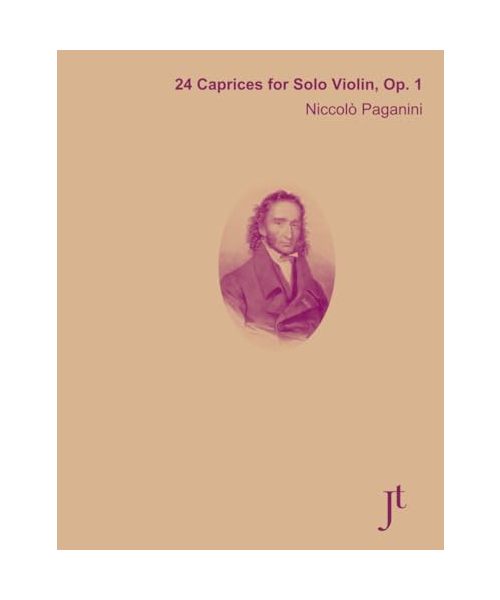 Paganini 24 Caprices for Solo Violin, Op. 1: Bound score with fingerings for study, review, and performance