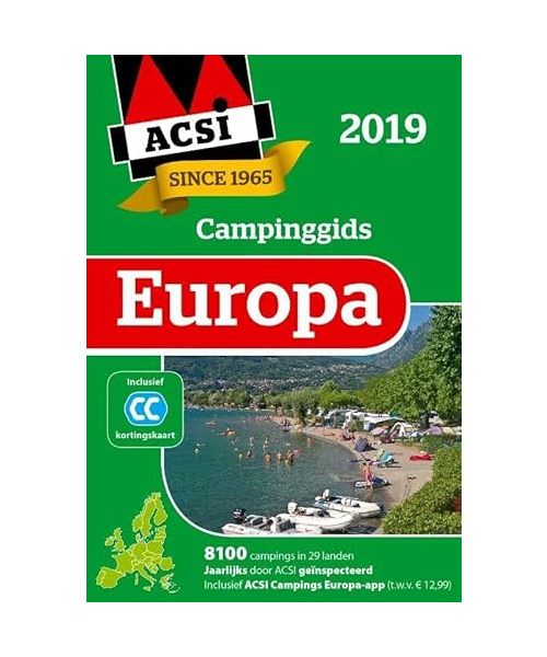 Europa 2019 set 2 delen (ACSI Campinggids)