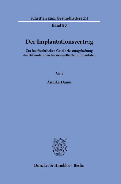 Der Implantationsvertrag