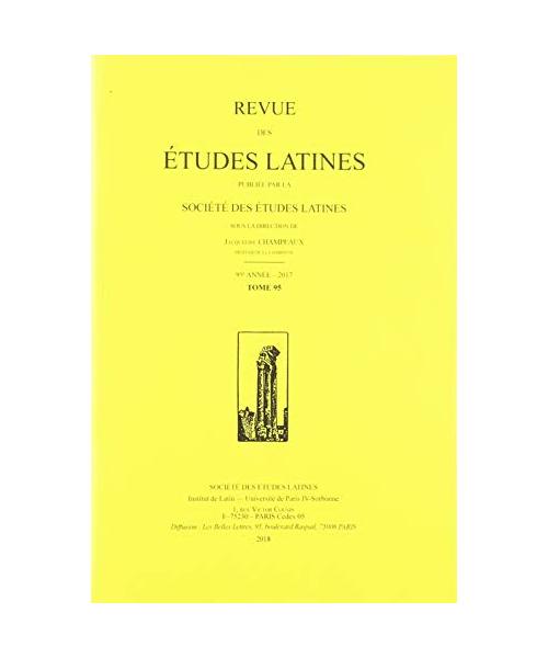 Etudes Latines T. 95 (2017)