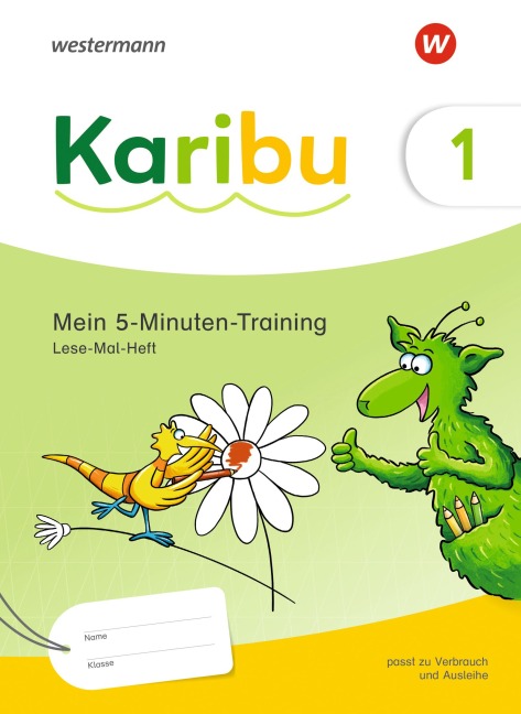 Karibu - Ausgabe 2024: 5-Minuten-Training: Lese-Mal-Heft digital angereichert - zielgenau üben plus Höraufgaben