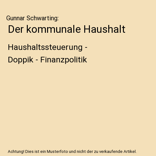 Der kommunale Haushalt