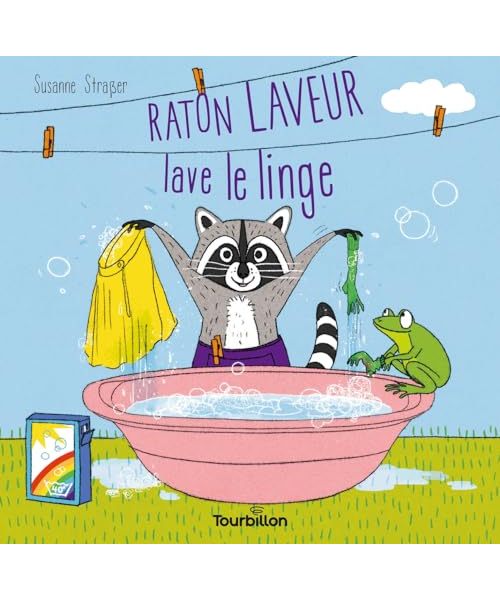 Raton laveur lave le linge