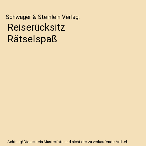 Reiserücksitz Rätselspaß