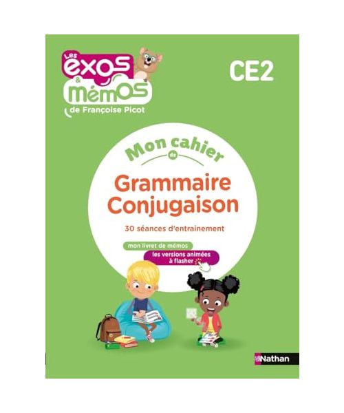 Exos et Mémos - CE2 - Mon cahier de Grammaire-Conjugaison