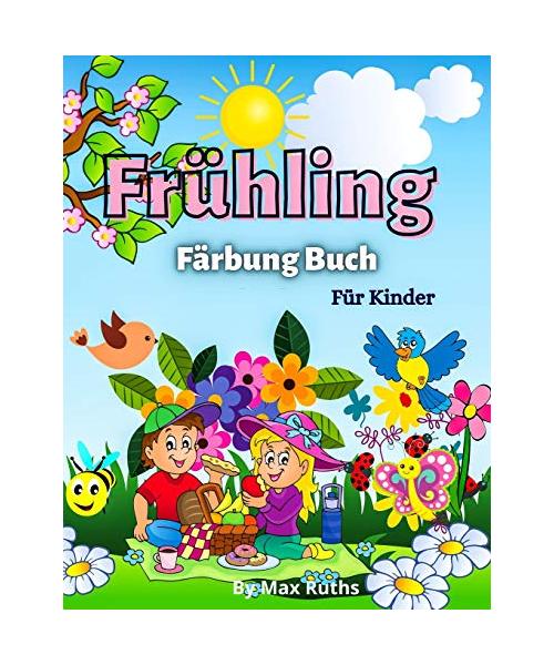 Frühling  Färbung Buch Für Kinder