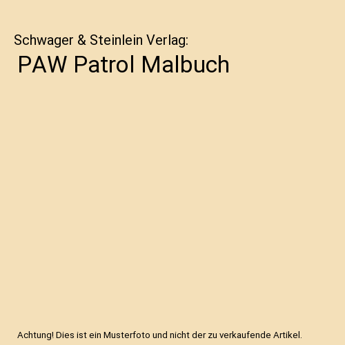 PAW Patrol Malbuch