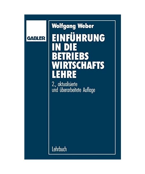 Einführung in die Betriebswirtschaftslehre