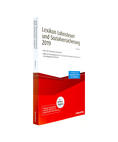 Personalbüro in Recht und Praxis, Lexikon Lohnsteuer und Sozialversicherung update 2019 + Online