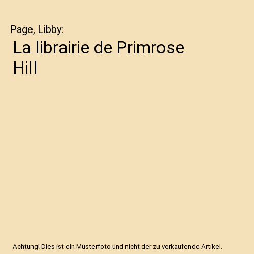 La librairie de Primrose Hill