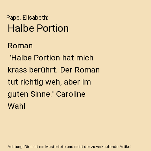Halbe Portion
