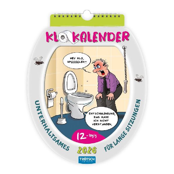 Trötsch Formkalender Klokalender 2026 unterhaltsames für lange Sitzungen