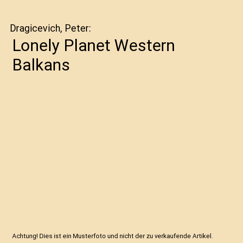 Lonely Planet Western Balkans