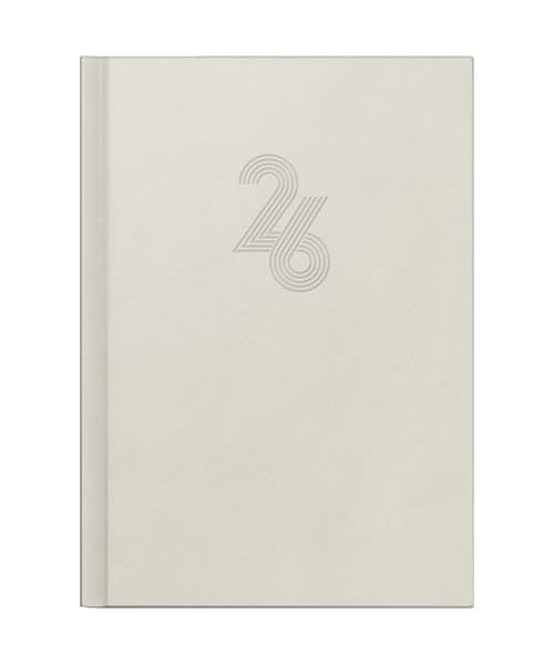 rido/idé Buchkalender Mod. Chefplaner 2026 „Grey“ | A5, Kunstleder