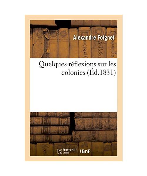 Quelques réflexions sur les colonies