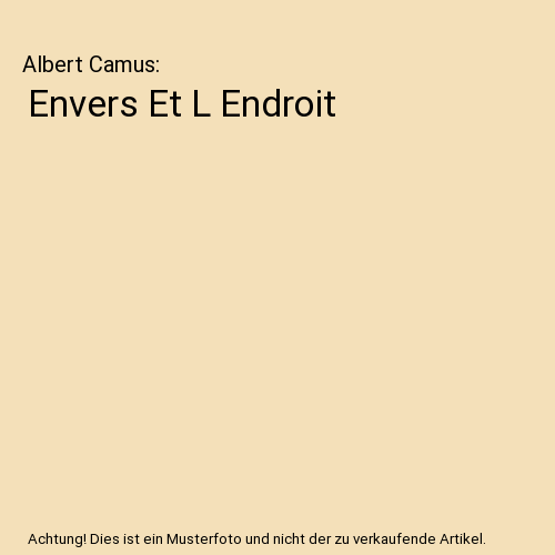 Envers Et L Endroit