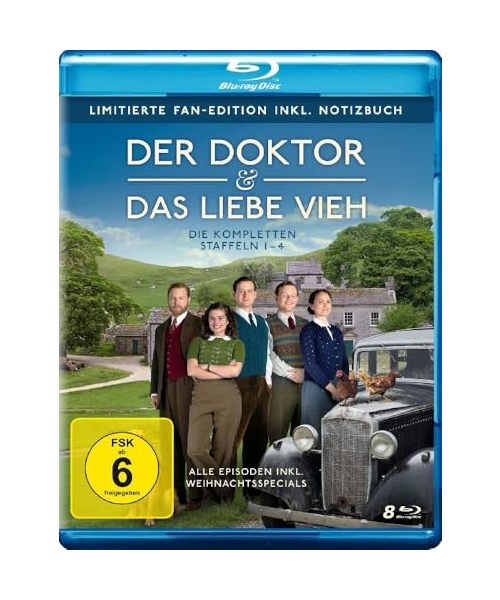 Der Doktor und das liebe Vieh - Die kompletten Staffeln 1-4 LTD. - Die limitierte Fan-Edition inkl. Notizbuch [Blu-ray]