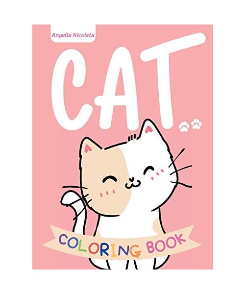 Cat Coloring Book: for Kids Ages 4-8 Cute Cat Coloring Book for Girls and Boys