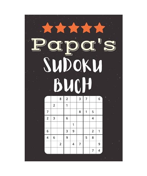 Papa's Sudoku Buch: kleines Rätselbuch Erwachsene zum Verschenken | 240 knifflige Rätsel von leicht bis schwer | Vatertagsgeschenk idee Für der liebste papa