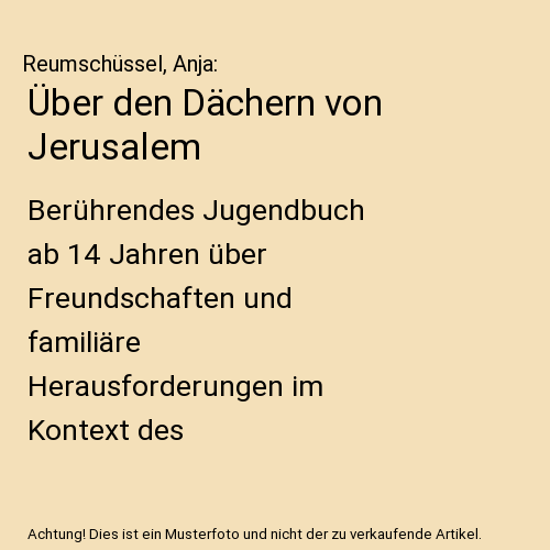 Über den Dächern von Jerusalem