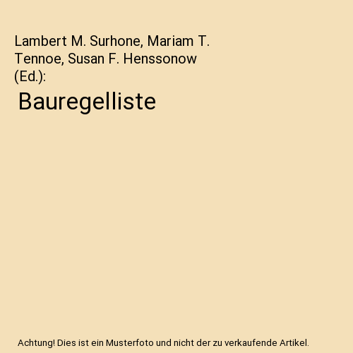 Bauregelliste