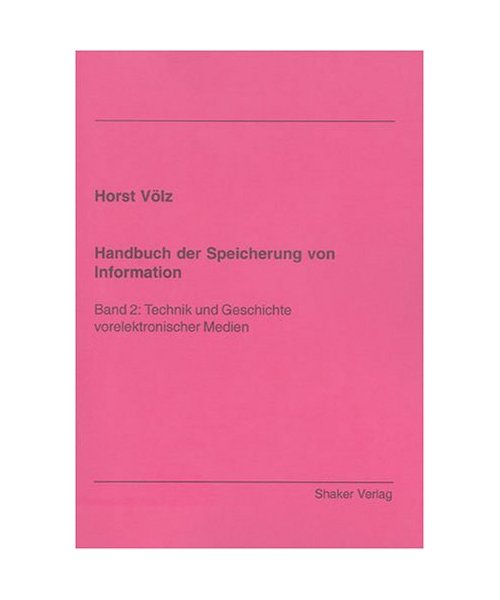 Handbuch der Speicherung von Information
