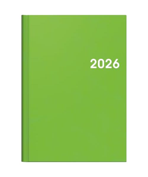 BRUNNEN Buchkalender Mod. 796 2026 | A5, Kunststoff, grün