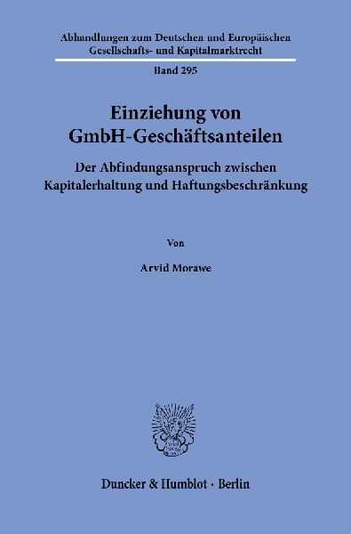 Einziehung von GmbH-Geschäftsanteilen