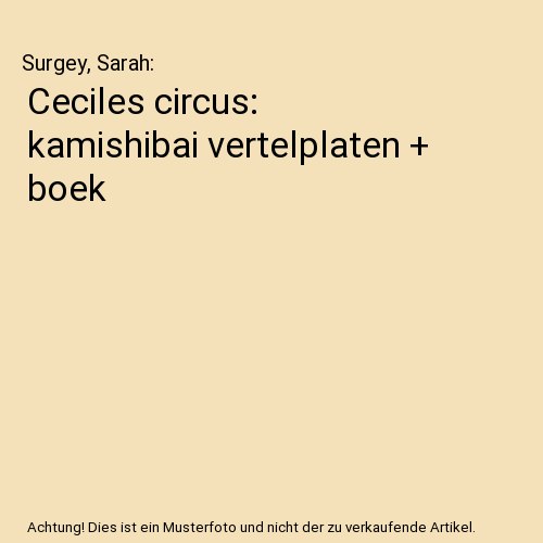 Ceciles circus: kamishibai vertelplaten + boek